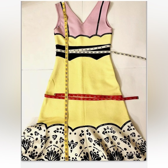EMILIO PUCCI Color-block Broderie Anglaise-paneled dress size 38IT - Picture 3 of 11